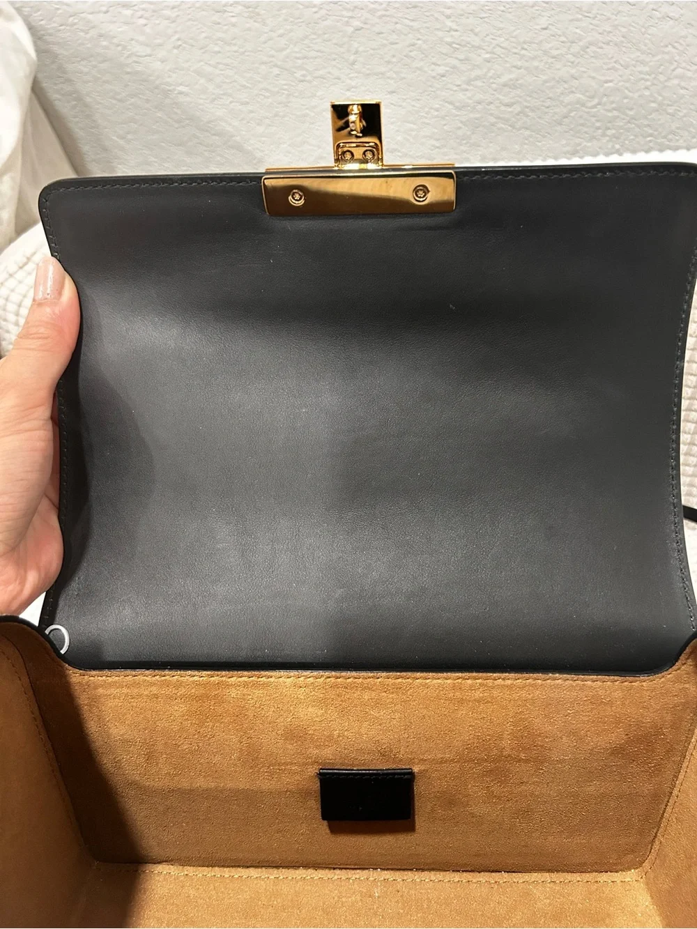 Authentic Gucci GG Monogram Supreme Padlock Small Satchel Bag